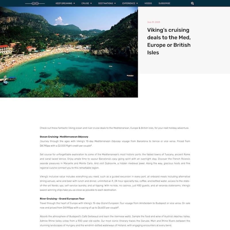Travel & Cruise Weekly